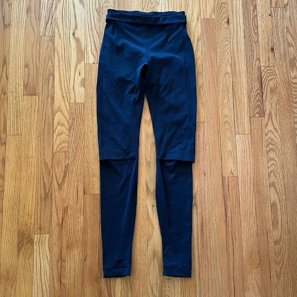 Lululemon lab leggings like the‎ force within with knee slit and ankle slit EUC